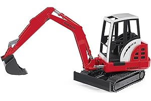 bruder 02432 - Minikoparka Schaeff HR16 - 1:16 Plac budowy, Pojazd budowlany, Koparka łyżkowa, Robotnik, bworld, Maszyna budowlana, Zabawka