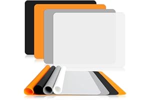 SOSMAR 4 Pack Silicone Mats for Crafts, A3 Large Silicone Sheet for Crafts Jewelry Casting Resin Moulds Mat, Silicone Painting Mats Art Mat Placemat 15.7 x 11.7 Inches