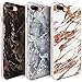 Produktbild CLM-Tech 3 x iPhone 7 Plus Hülle, iPhone 8 Plus Hülle, TPU Gummi Case Marmor lila schwarz weiß gold mehrfarbig [weich] Schutzhülle für Apple iPhone 7 Plus / iPhone 8 Plus Silikonhülle [passgenau] [stoßfest] [kratzfest] [schlank] 3er Set Backcover für iPhone 7 Plus / iPhone 8 Plus Handyhülle