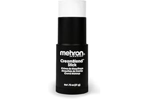 ‎MEHRON Mehron Make-up CreamBlend Stick | Gesichtsbemalung, Körperbemalung und Grundierungscreme-Make-up | Körperfarbe Stift (White)