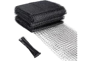 Deluisho Malla Antipajaros, 4x10m Malla Plastico Jardin, Red de Estanques, Malla plastico, Red de Jardín Multifuncional, Resistente a la Intemperie, Negro