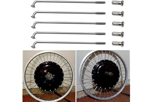 ZYWUOY Paquete de 36 radios de acero para neumáticos de bicicleta eléctrica, 2 5 mm de diámetro, tamaño 12G 12K, longitudes variadas (200 mm)