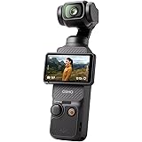 DJI Osmo Pocket 3, fotocamera per vlog con CMOS da 1'', 4K/120fps, stabilizzazione a 3 assi, messa a fuoco rapida, tracciamen