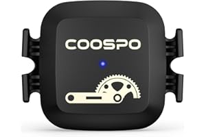 COOSPO Capteur de cadence et de vitesse, capteur de cadence de vélo sans fil pour ordinateur de vélo/Rouvy/Peloton/Wahoo