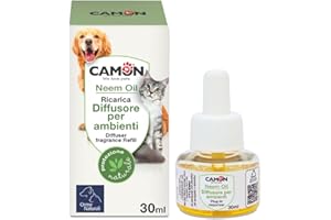 CAMON | Ricarica Diffusore Ambienti all'Olio di Neem, 30ml, Repellente Insetti Naturale