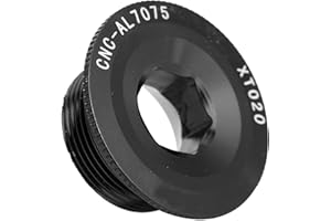 VGEBY Bulloni del Braccio della pedivella, M20 * 10 Tappo a Vite della guarnitura della Bicicletta Vite del bullone di Fissaggio della manovella della Bicicletta per Shimano 590596 XT XTR SLX(Nero)