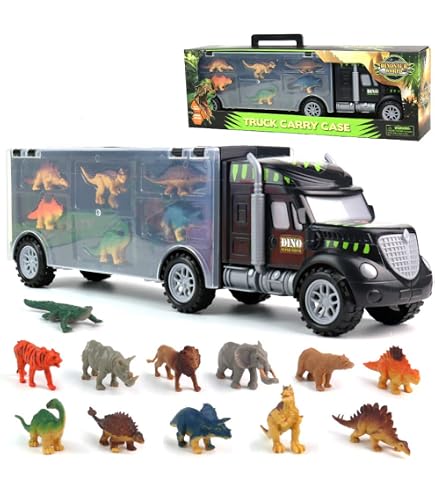 Wild Republic Truck Adventure Toy Set - Stuffed Tiger With Truck For Imaginative Kids Play