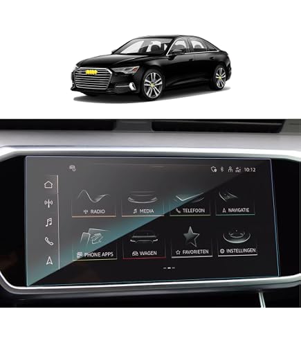 Films De Protection En Verre Trempé Pour Audi A6/A7/Q7/Q8 (2019-2024) - 8,8 Pouces, Dureté 9H