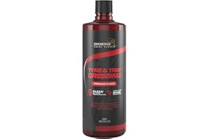 Diamond Shine System Tyre and Trim Dressing (500 mL Refill) - Car Tyre Shine and Car Tyre Cleaner with Applicator Sponge - Instant Tyre Dressing for Car Cleaner and Wheel Shine - 500 ml