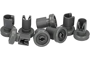 LUTH Premium Profi Parts - Juego de 8 x ruedas de cesto superior para lavavajillas | Compatible con AEG Electrolux 5028696700 502869670/0 435856 01012003 5028696700