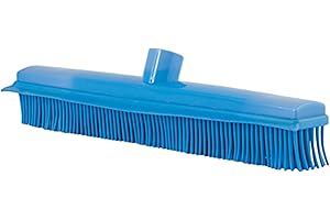 MSV Tête de Balai sans Manche avec raclette en Caoutchouc Bleu