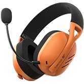 Havit Gamenote Fuxi-H3 Gaming Oyuncu Mikrofonlu Kulaklığı 7.1-4 Modlu (BT, 2.4Ghz, Type-C, 3.5mm) (Turuncu)