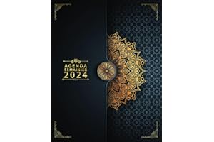Agenda Semainier 2024: Inspirez chaque jour, planifiez chaque semaine avec aisance grâce à notre planificateur hebdomadaire sur 2 pages (12 mois de janvier à décembre) grand format A4