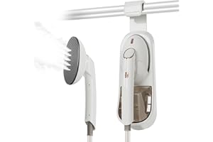 PRETTY MOMENT Centrale vapeur puissante et polyvalente pour la maison et le bureau, 1500W Grande semelle Fer à repasser, Réservoir d'eau amovible 400ml Défroisseur à vapeur