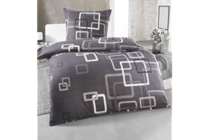 DreamHome Warme Winter Microfaser Thermo Fleece Bettwäsche 135x200 155x220 200x200 Moderne, Größe:135 x 200 cm, Design - Motiv:Design 8