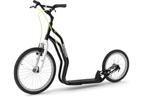 Trottinette Yedoo Mula pour Adultes (jusqu'à 150 kg), avec béquille et Guidon réglable, cani-Trottinette.