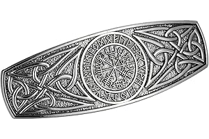 KKJOY Vintage Barrette à Cheveux Femme en Métal Pince à Cheveux 24 Runes Boussole Épingle à Cheveux Noeud Celtique Bijoux de Tête Accessoires Cheveux Mariage Filles