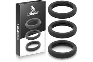 Lebrüke® 50 Elastici Lacci per capelli neri - Premium in coton - codini per uomini e donne -