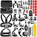 Price comparison product image Neewer ALL-In-1 Action Camera Accessory Kit for GoPro Hero Session/5 Hero 1 2 3 3+ 4 5 6 SJ4000 5000 6000 DBPOWER AKASO VicTsing APEMAN WiMiUS Rollei QUMOX Lightdow Campark, Sony Sports DV and More