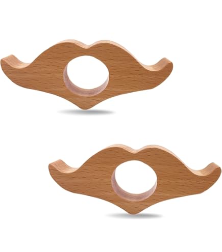 SYHSYC 2 stuks duim boekhouder, 25 mm boekpaginahouder bladwijzers van beuken, boekenpaginahouders van beukenhout leestoebehoren, geschenken voor boekenliefhebbers boekenwurmen en leraren