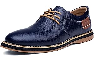Unitysow Lace Up Shoes Mens Formal Dress Business Classic Casual Derby Shoes Comfortable Lightweight Non-Slip Leather Oxford Shoes Size 5.5 UK-11.5 UK