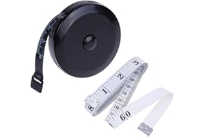 Rovtop Metre Ruban Metre Couture Mètre Ruban Ruban de Mesure Souple avec 60 Pouces et 1,5 m 2 Pièces