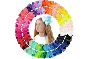 CHOICBABY 30 Pezzi 6 Pollice Grande Nastro Gran Grain Bambino Ragazza Archi Per Capelli Fermagli Per Capelli Clip Accessori Per Neonati Adolescenti Ragazze