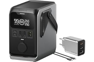 EF ECOFLOW Station électrique portable ECOFLOW Trail 300 DC, Batterie externe LFP, ultra-légère 288 Wh, générateur solaire 300 W, Charge rapide, 5 ports, pour le camping en plein air, voyages, urgences