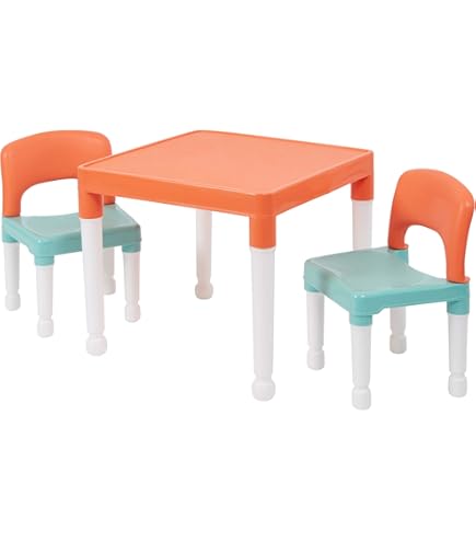 Grow 'n Up Crayola Wooden Kids 3 Piece Table And Chair Set & Reviews