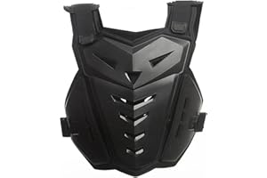 Peosaard Armure de Moto, Gilet de Garde du Corps de Motocross, équipement de vélo de Sort de Protecteur de Poitrine Respirante pour Hommes de vélo de Montagne dans la Route Hors Route