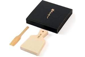 長次郎 Rallador tradicional japonés para wasabi y jengibre (cepillo de bambú, rallador grande)