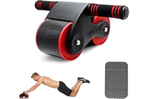Abdominal Wheel Ab Roller Auto Rebound GLIBBUL Exercise Equipment Core Strength Training for Abs Workout Home Gym Use…