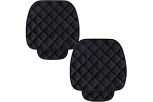 bangminda Coprisedile Universale Auto Copri Sedile Auto Velluto Cuscino della Copertura del Auto Soft Confortevole Protezione per Sedile Auto per Bambini Bebè Animali (2 Coprisedili Anteriori, Nero)