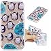 Produktbild iPhone 6 Hülle, iPhone 6S Hülle, Anlike iPhone 6 6S (4,7 Zoll) Handy Hülle Schutzhülle Handytasche Cover Case Weiche TPU Silikon Schlank Flexibel Handy Tasche - Pinguine kleine Fische