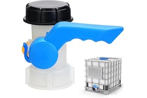 Noosverl IBC Tank Accessories - Universal Flap Valve DN40 (62 mm) Stopcock Adapter for Water Containers