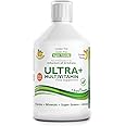 Swedish Nutra - Ultra+ Multivitamin Liquid Food Supplement - Pack of 500 ml, 33 Day Supply | Packed with Vitamins, Minerals, Super Greens & Aminos to Boost Energy & Immunity I Natural Orange Flavour