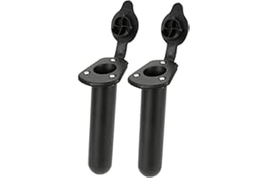 Snowtain 2Pcs Supports De Canne À Pêche, Porte-Canne Bateau Titulaire De Rod, Set en Plastique Encastré