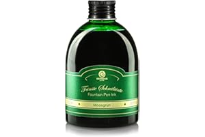 OCTOPUS FLUIDS Octopus Tinta para pluma estilográfica en práctico frasco de recambio, tinta para pluma estilográfica, tinta para pluma estilográfica, tinta para caligrafía en Verde Musgo 250ml