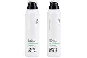 Endees – So Fresh Shoe Deodorant Spray (2x150ml) – BoV Technology for Extended Aerosole Use – Shoe Odour Neutraliser – Grapefruit Scented – Sports & Daily Use – 2 Units Set