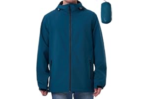 PYALT Regenjacke Herren Wasserdicht Atmungsaktiv regenjacken für herren Windbreaker mit Kapuze dünne fahrrad regenjacke herren