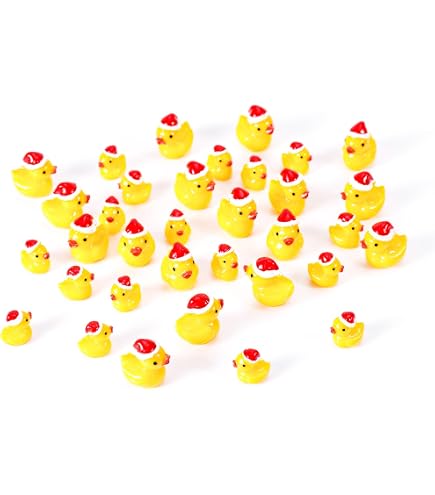 100 Mini Harz-Enten Mit Herz-Augen – 4 Farben, Ca. 16 Mm, Für DIY, Deko & Puppenhäuser