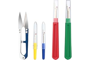 REOVIN Découseur de couture Grand et Petit Fil, Dissolvant de coupe-fil, Découd-Vite, Pointeur de point, Sac de rangement