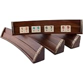Helena Wood Art Oval El Yapımı Masif Ahşap Okey Takımı Sade