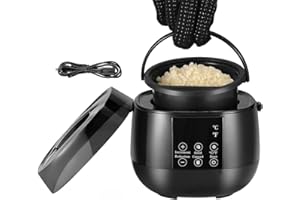 HYQNG Pot de fusion de cire électrique pour la fabrication de bougies, kit de fabrication de bougies avec affichage de la température LED, fournitures de fabrication de bougies pour adultes débutants black