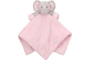 Babytown Baby Boys & Girls Animal Snuggle Comforter Blanket Pink Elephant, One Size