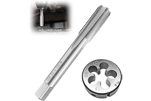 JIDRMC 2 Stück Gewindeschneider Set, M14x1,5mm Gewindeschneider HSS Schneide, Hndgewindebohrer, Rohrgewindebohrer, für Bearbeitung von Durchgangsbohrungen, Reparaturarbeiten