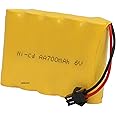 KEBILSHOP 6 Volt 700mAh Ni-CD Rechargeable Batterry Cell(5 X AA 1.2V) for Toys,Drone,DIY,Industrial All Purpose Use (6 Volt)