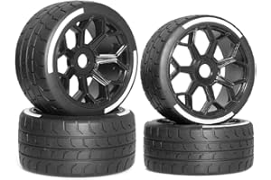 Fowecry 4Pcs 53/107 42/100 Tire Tyre 17Mm Wheel Hex for Arrma 1/7 Felony/Model GT/RC Car Upgrade Parts Accessories