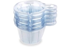 JinYu 50 sztuk kubków do moczu z tworzywa sztucznego, jednorazowe kubki na próbki moczu do testów ciążowych, 40 ml/50 ml (50 ml)