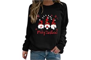 HASAGIMOL Pull Noel Femme Sweat De Noel Sweatshirts Pull Moche De Noel Hauts Chandail Automne Hiver Casual Sweater Pull Noel Enfant Confortable Pullover Motif Femme Tops Tee-Shirts Grande Taille